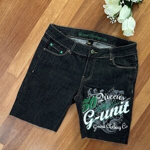 Women's Black Denim Shorts